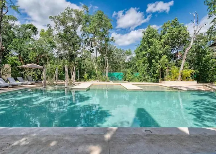 Ferienhaus Chic Jungle 1br Balcony Priv Pool Steam & Gym *